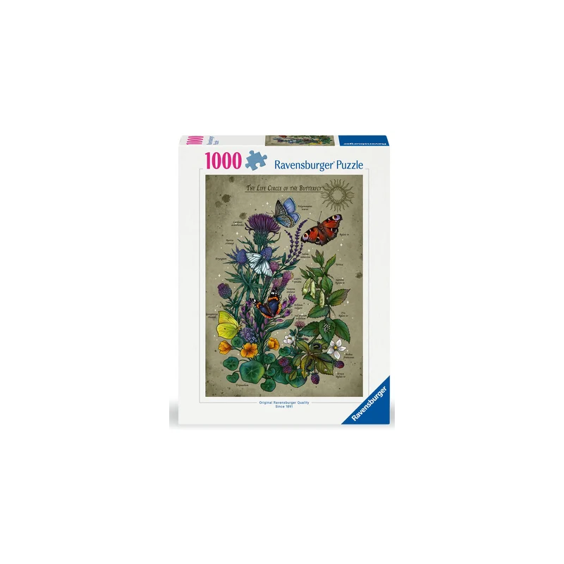Ravensburger - Puzzle 1000 pièces - Le cercle de vie du papillon