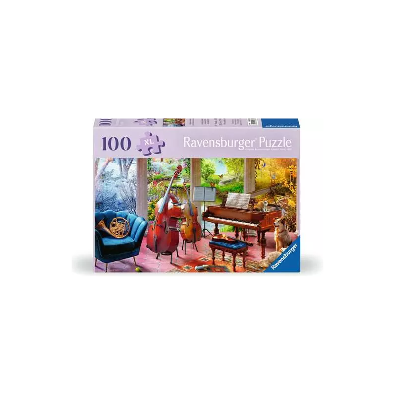 Ravensburger - Puzzle 100 pièces XL - Les 4 saisons en musique