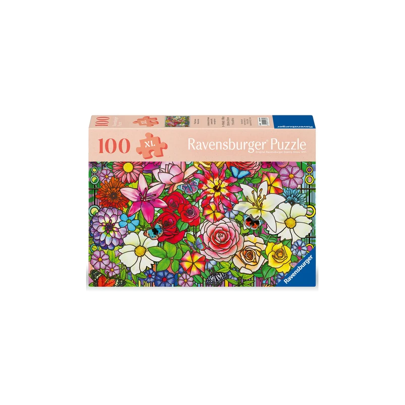 Ravensburger - Puzzle 100 pièces XL - Fenetre fleurie
