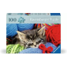 Ravensburger - Puzzle 100 pièces XL - Chaton dans la laine