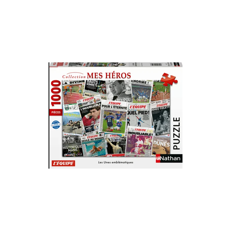 Ravensburger - Puzzle 1000 pièces - Les unes emblématiques de l'équipe