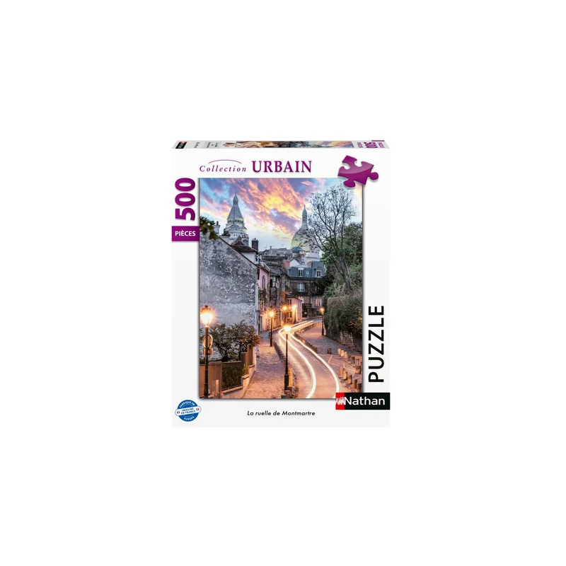 Ravensburger - Puzzle 500 pièces - La ruelle de Montmartre