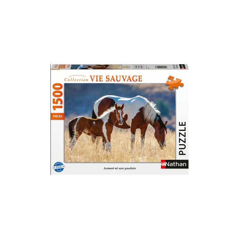 Ravensburger - Puzzle 1500 pièces - Jument et son poulain