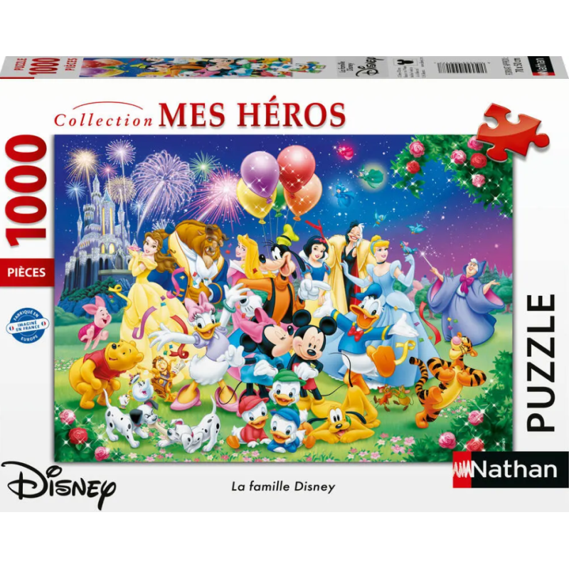 Ravensburger - Puzzle 1000 pièces - La famille Disney