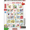 Ravensburger - Puzzle 1000 pièces - L'abécédaire de Babar