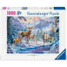Ravensburger - Puzzle 1000 pièces - Chevreuils et cerfs en hiver