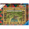Ravensburger - Puzzle 1500 pièces - Harry Potter - La carte de Poudlard