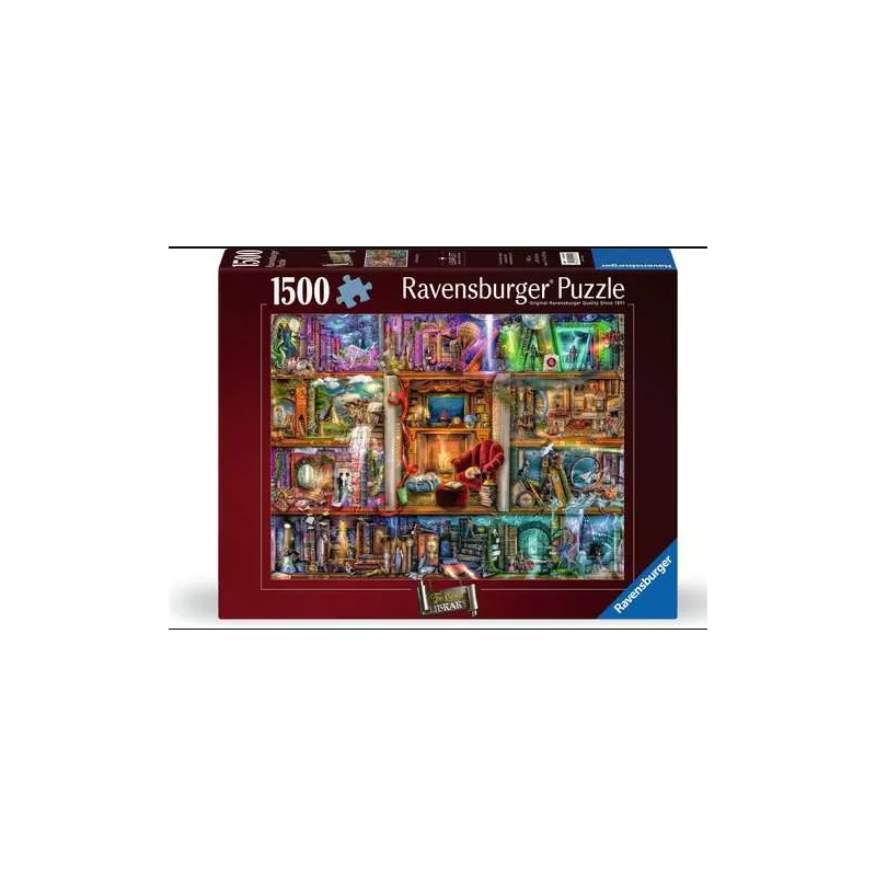 Ravensburger - Puzzle 1500 pièces - La grand bibliothèque