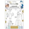 Grim Tout - Tatouages temporaires à colorier - Zodiaque terre et air