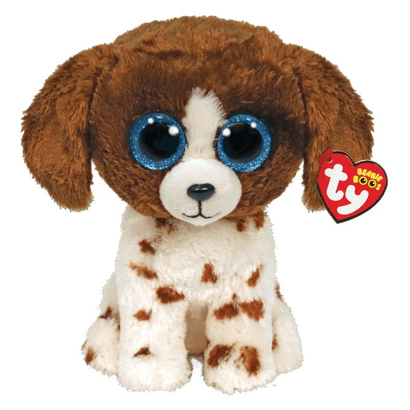 Peluche TY - Peluche 20 cm - Muddles le chien