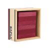 Kapla - Jeu de construction - Boîte de 40 planchettes en bois - Rouge