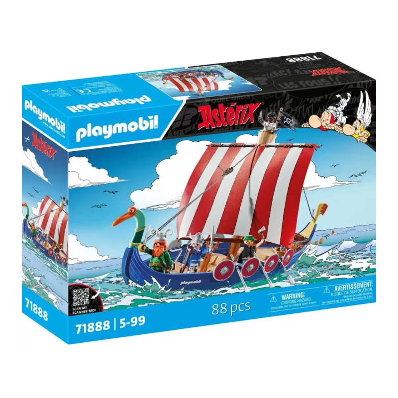 Playmobil - 71888 - Astérix - Le bateau des pirates