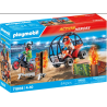 Playmobil - 71808 - Action Heroes - Duo de cascadeurs avec quad et moto