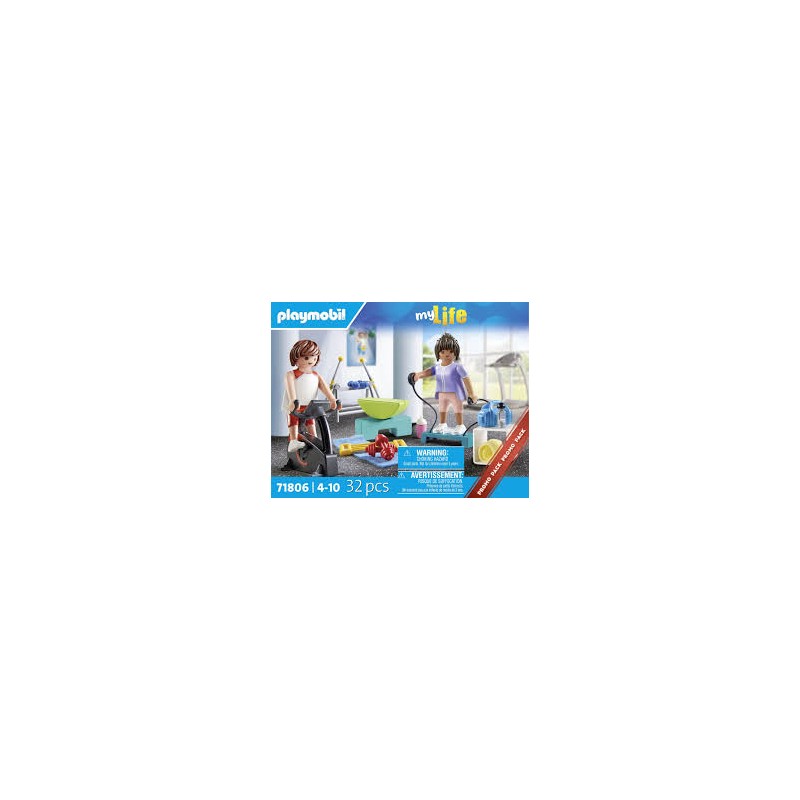 Playmobil - 71806 - MyLife - Salle de sport avec 2 personnages