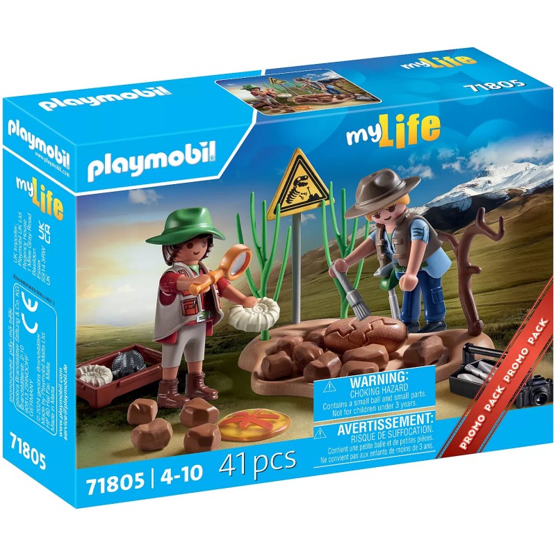 Playmobil - 71805 - MyLife - Chercheurs et fossiles de dinosaures