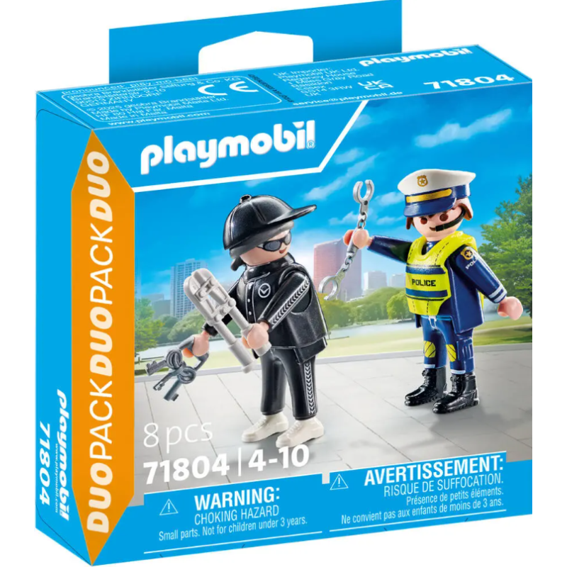 Playmobil - 71804 - Duo Pack - Policier et bandit avec accessoires
