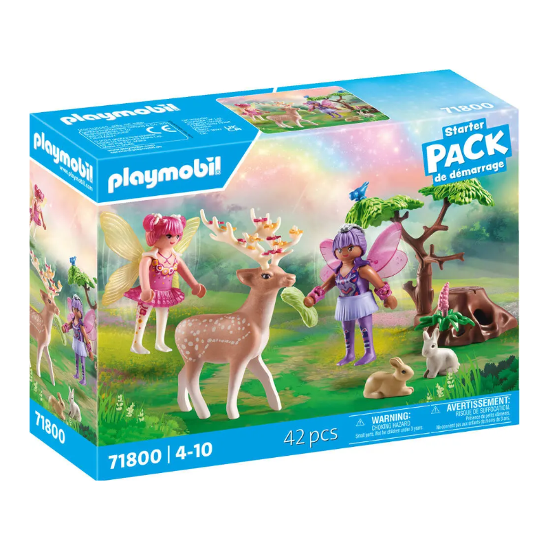 Playmobil - 71800 - Princesse Magic - Duo de fées avec animaux de la forêt