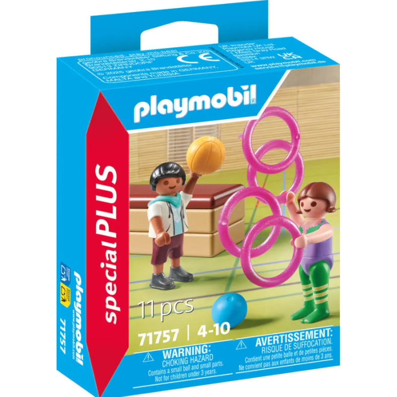 Playmobil - 71757 - Spécial Plus - Duo d'enfant avec matériel de gymnastique