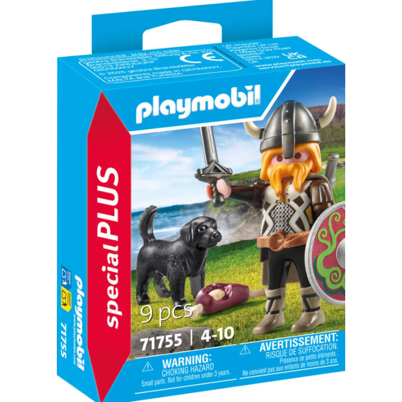 Playmobil - 71755 - Spécial Plus - Viking avec chien bouclier et arme