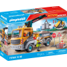 Playmobil - 71750 - Action Heroes - Camion grue, ouvriers et accessoires