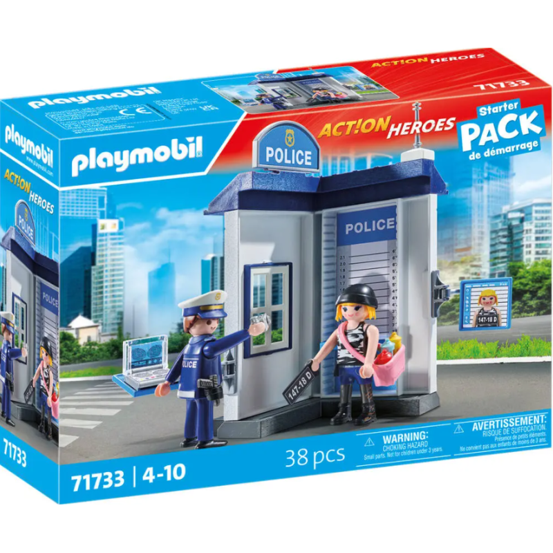 Playmobil - 71733 - Action Heroes - Salle d'interrogatoire de police