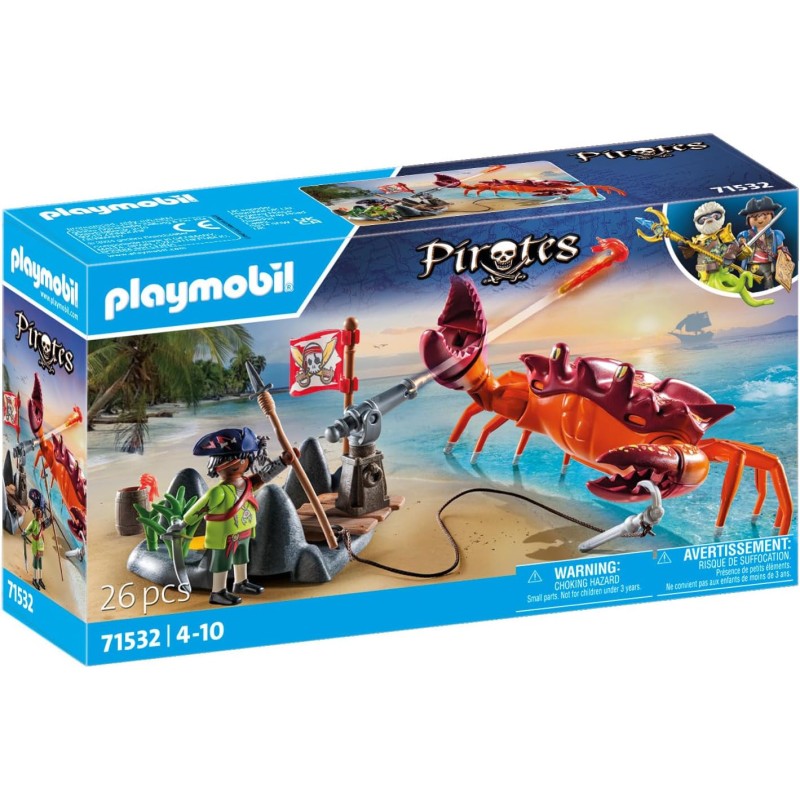Playmobil - 71532 - Pirates - Pirate et crabe géant