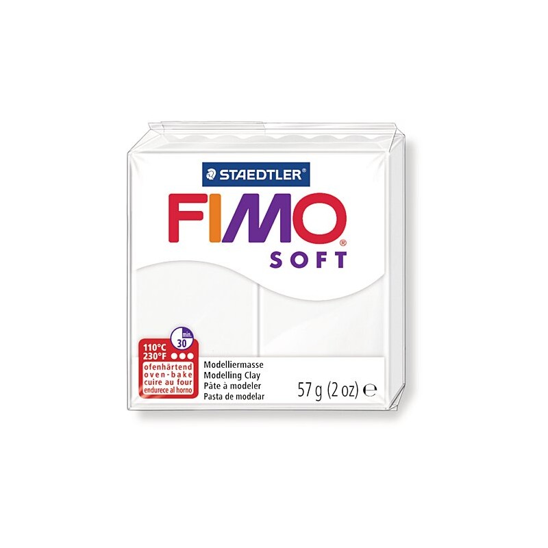Graine créative - Fimo soft - Blanc - 57g