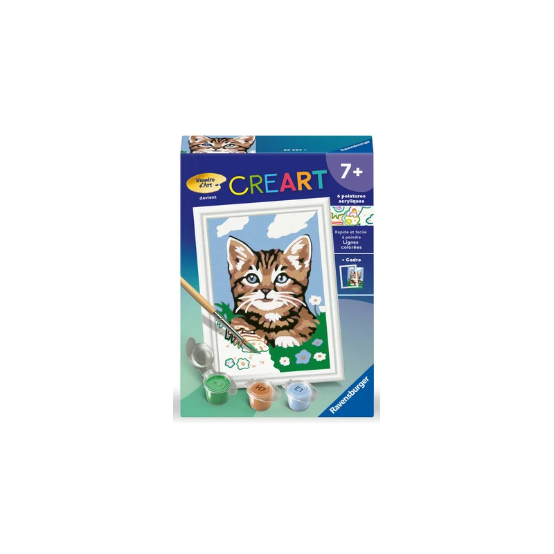 Ravensburger - Peinture par numéro - Chaton brun - 8.5x12cm