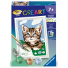 Ravensburger - Peinture par numéro - Chaton brun - 8.5x12cm