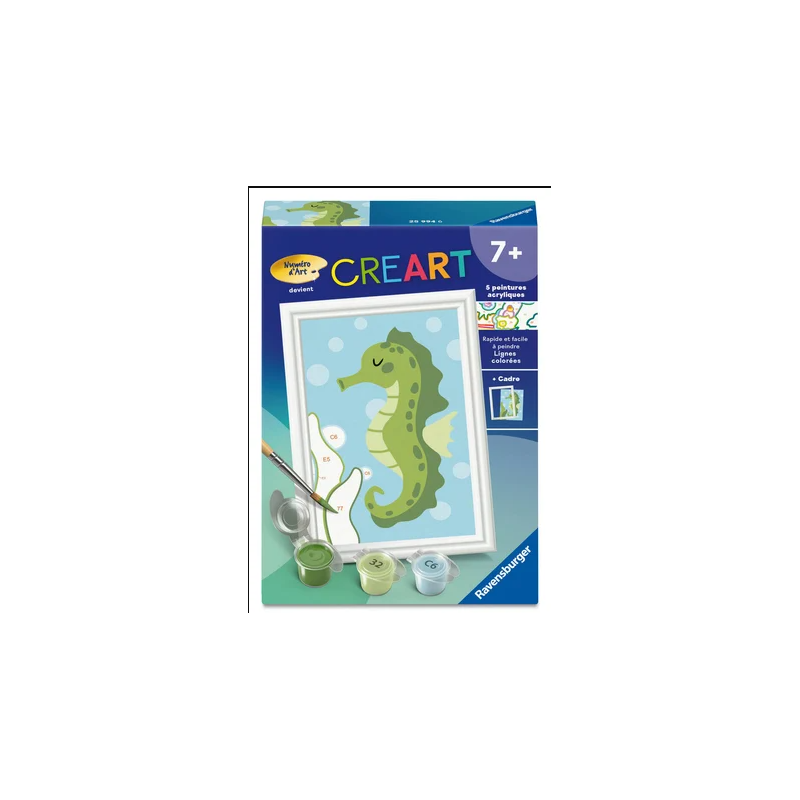 Ravensburger - Peinture par numéro - Hippocampe - 8.5x12cm