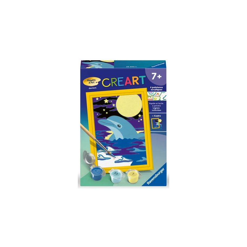 Ravensburger - Peinture par numéro - Bébé dauphin - 8.5x12cm