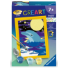 Ravensburger - Peinture par numéro - Bébé dauphin - 8.5x12cm