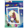 Ravensburger - Peinture par numéro - Cheval coeur - 8.5x12cm