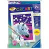 Ravensburger - Peinture par numéro - Licorne scintillante - 8x12cm