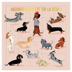 Puzzle carte postale