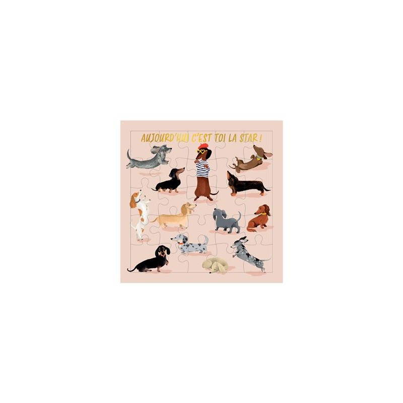 Puzzle carte postale