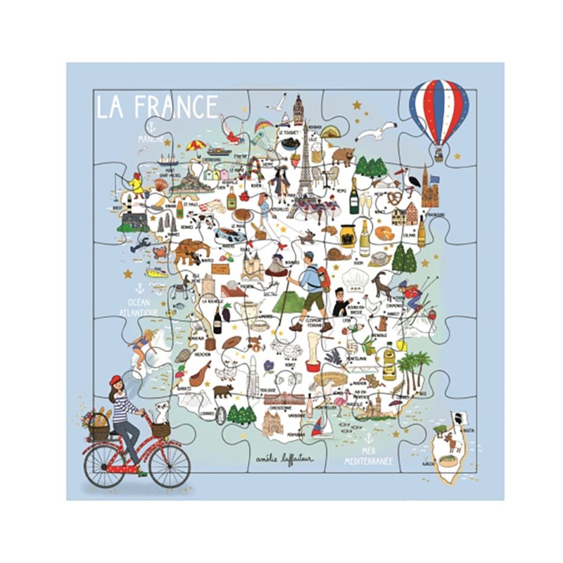 Puzzle carte postale