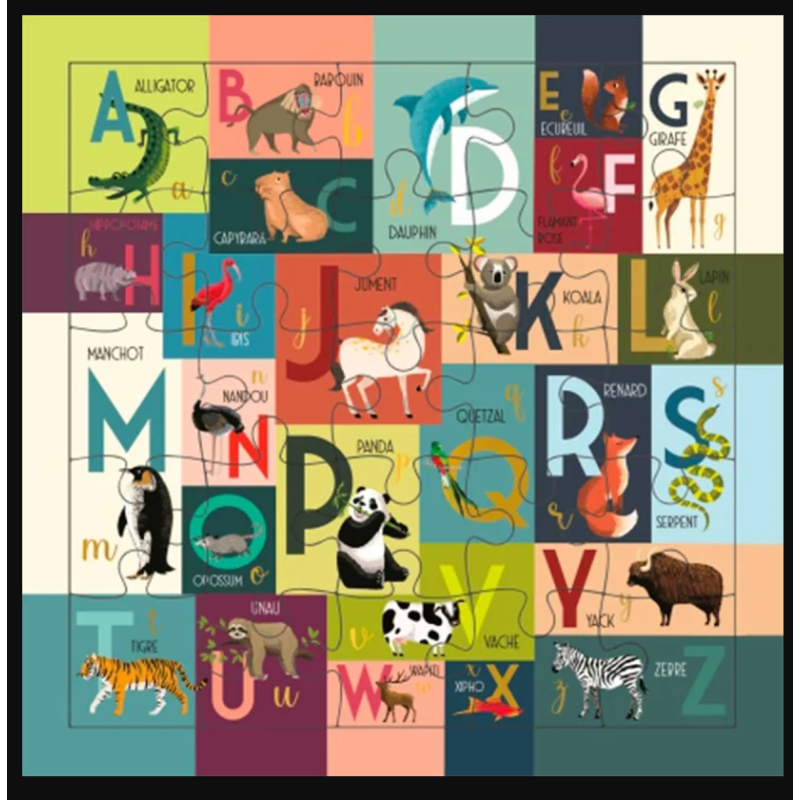 Puzzle carte postale
