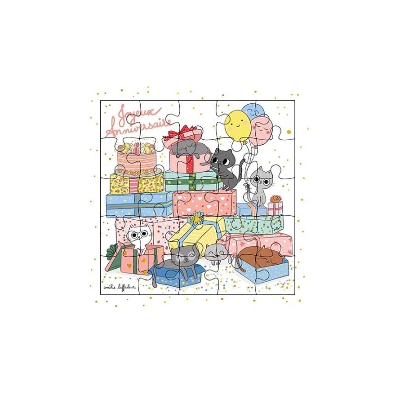 Puzzle carte postale