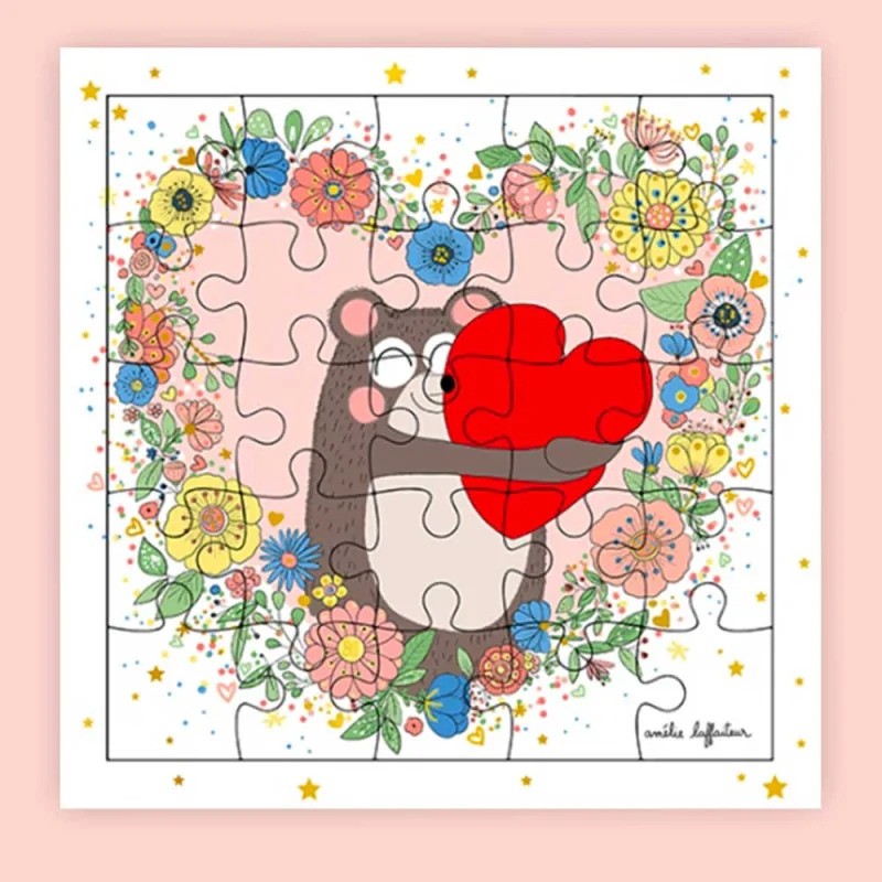 Puzzle carte postale