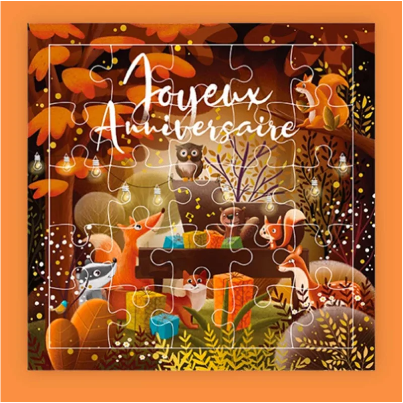 Puzzle carte postale