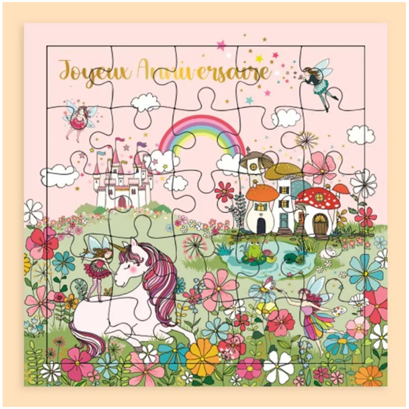 Puzzle carte postale