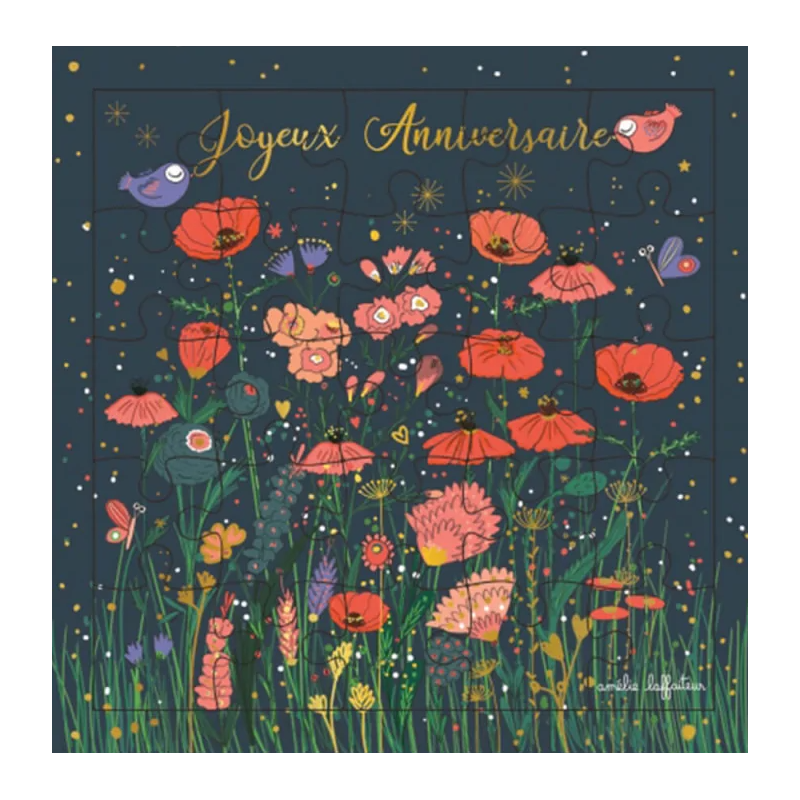 Puzzle carte postale