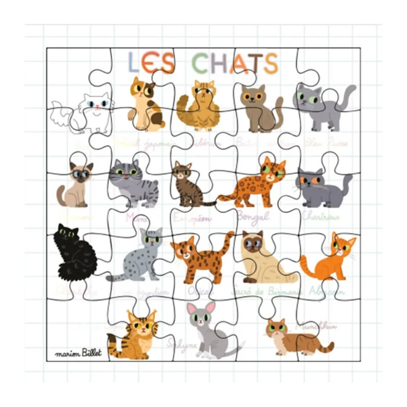 Puzzle carte postale