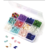 Graine créative - Boite de perles en pierre - 12 coloris
