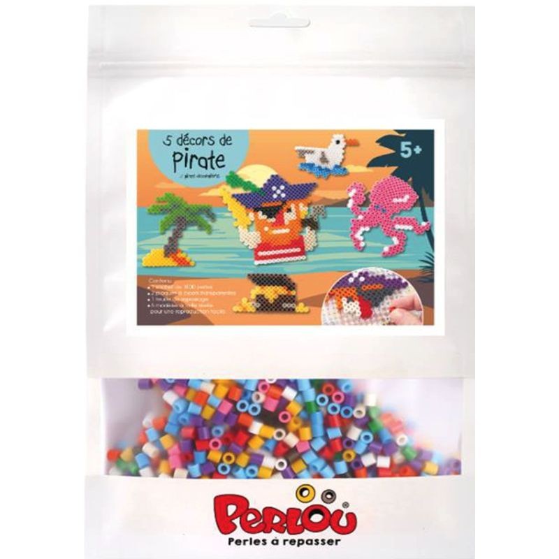 Graine créative - Perlou - Perles à repasser - 5 décors de pirate