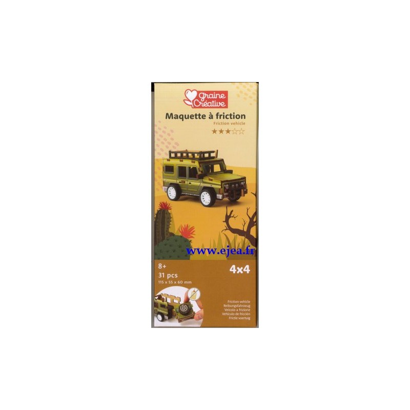 Graine créative - Maquette à friction - Voiture 4x4