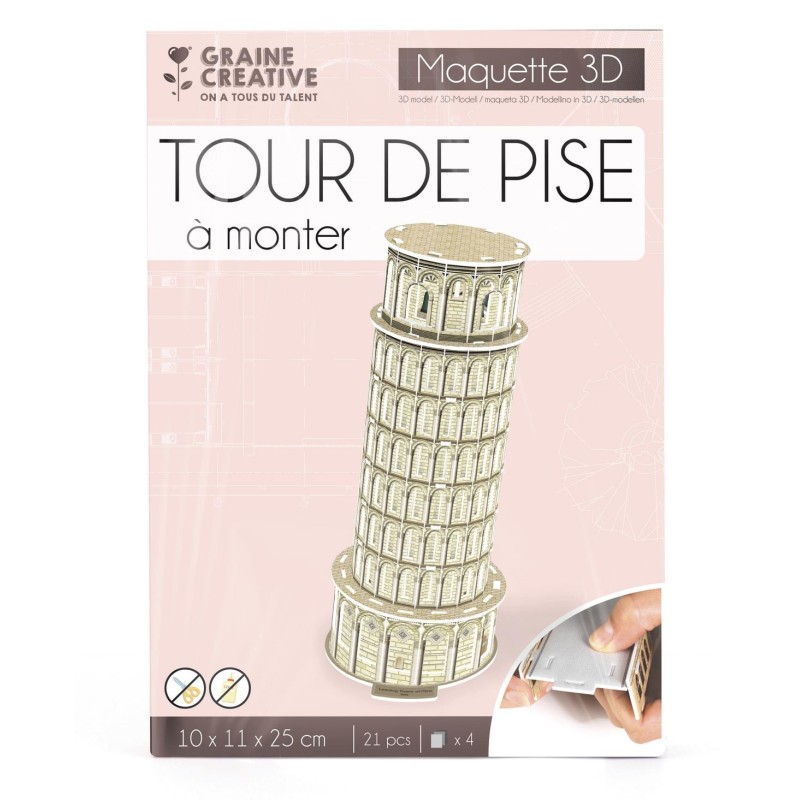 Graine créative - Maquette 3D - Tour de Pise