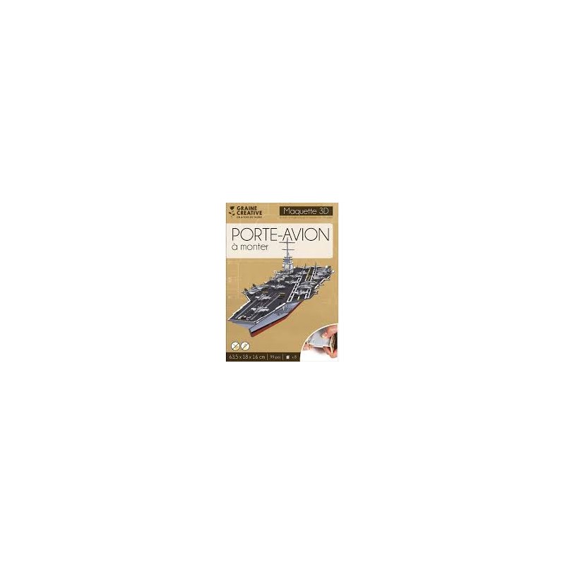 Graine créative - Maquette 3D - Porte avion