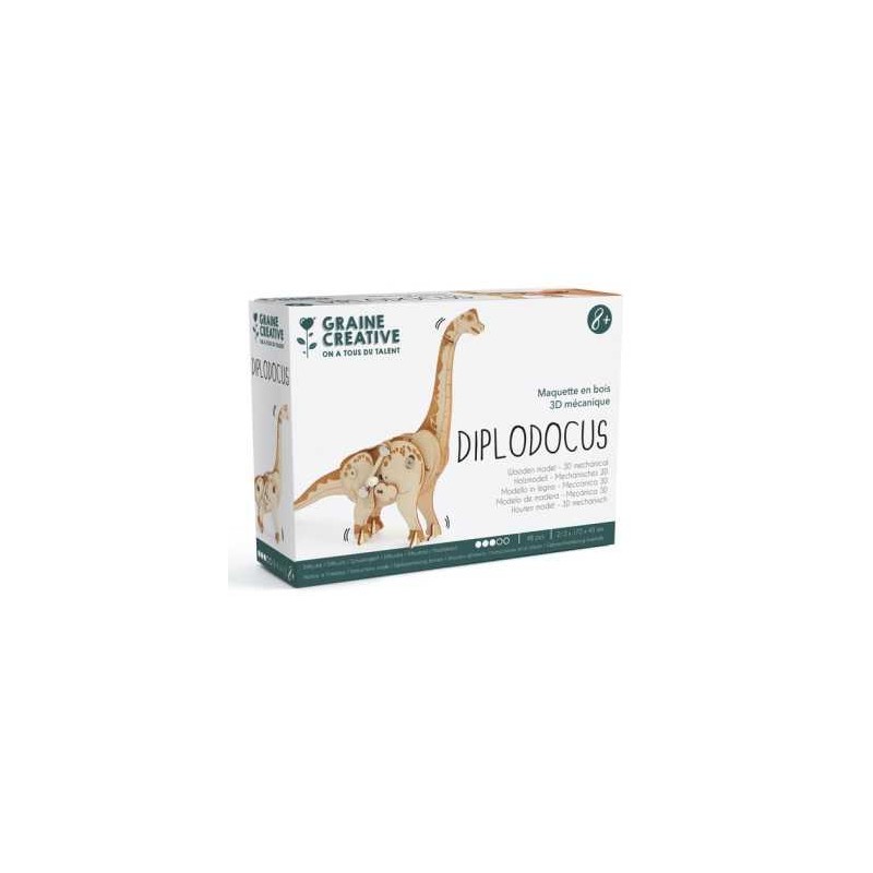 Graine créative - Maquette mécanique - Diplodocus - 48 pièces
